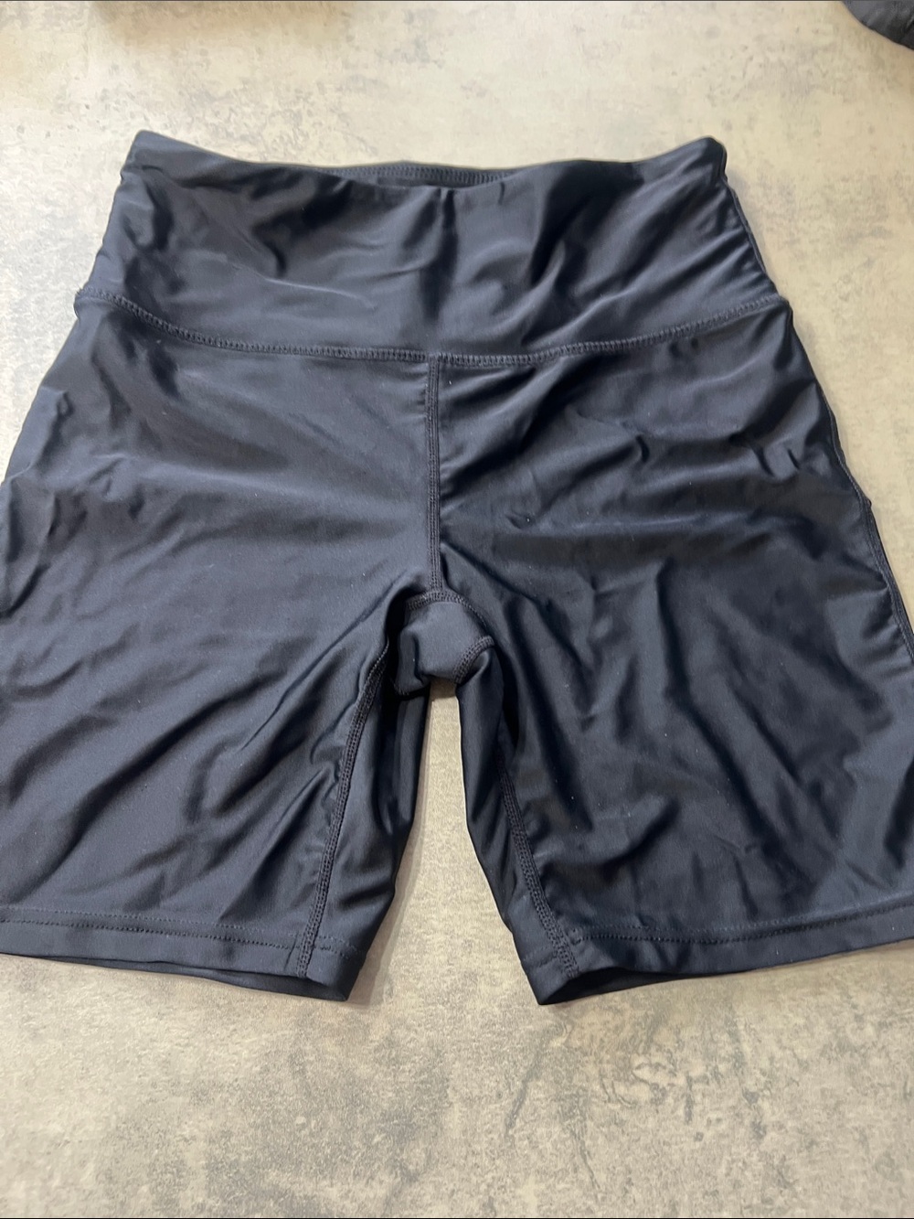 SHEIN Black High-Waist Bike Shorts